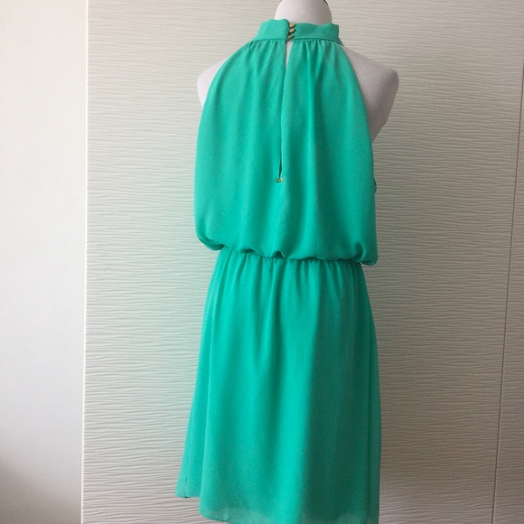 Bebe Bright Teal Summer Dress - Picture 3 of 8